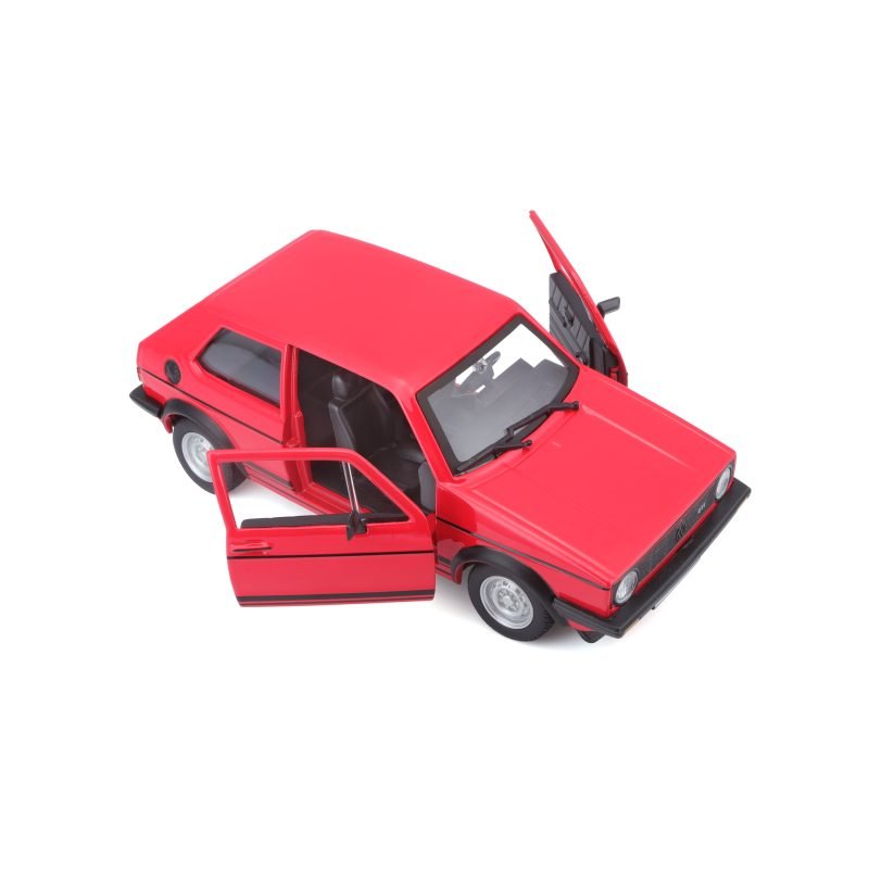 Auto Volkswagen Golf Mk1 Gti 1979 a Escala 1:24 color rojo - Image 5