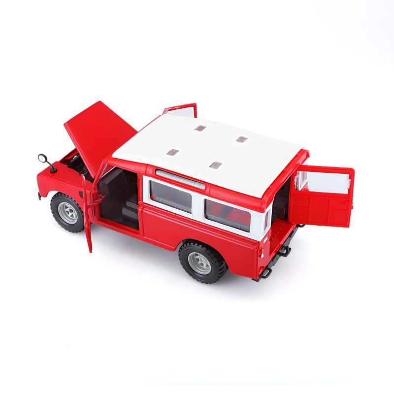 Camioneta Land Rover Series LI a Escala 1:25 color rojo - Image 2