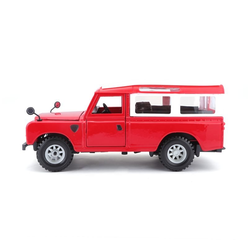 Camioneta Land Rover Series LI a Escala 1:25 color rojo - Image 3