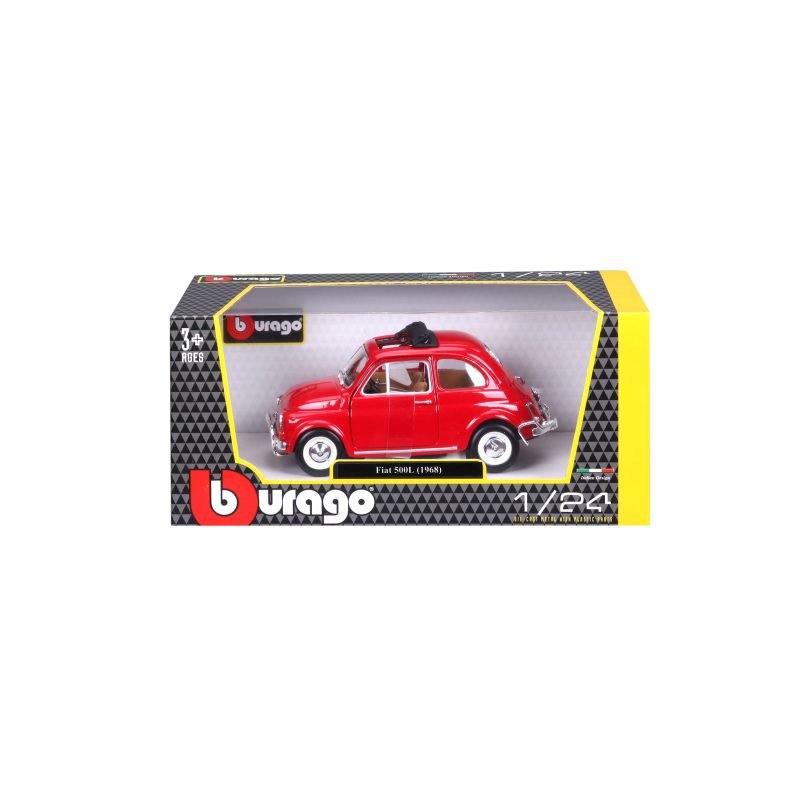 Auto Fiat 500l (1968) a Escala 1:21 color rojo - Image 5