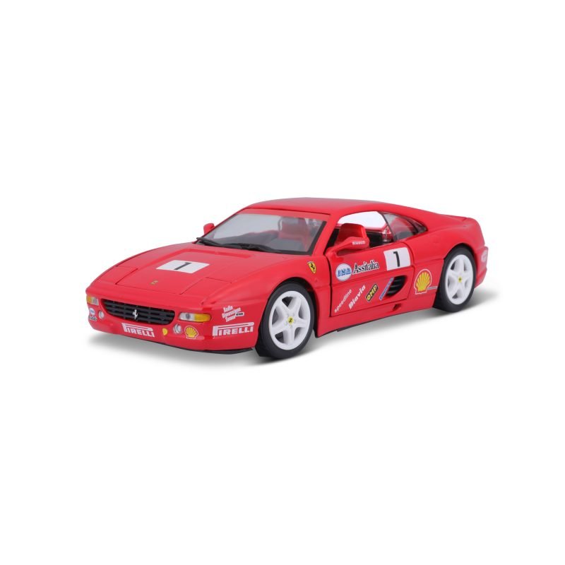 Auto Ferrari F355 Challenge a Escala 1:24 color rojo
