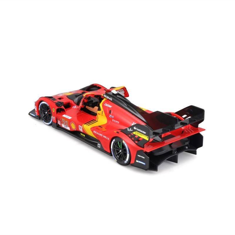 Auto Racing Kit Ferrari 499p Le Mans 2023 a Escala 1:24 color rojo - Image 3