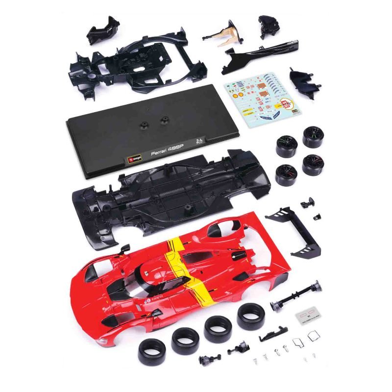 Auto Racing Kit Ferrari 499p Le Mans 2023 a Escala 1:24 color rojo - Image 4