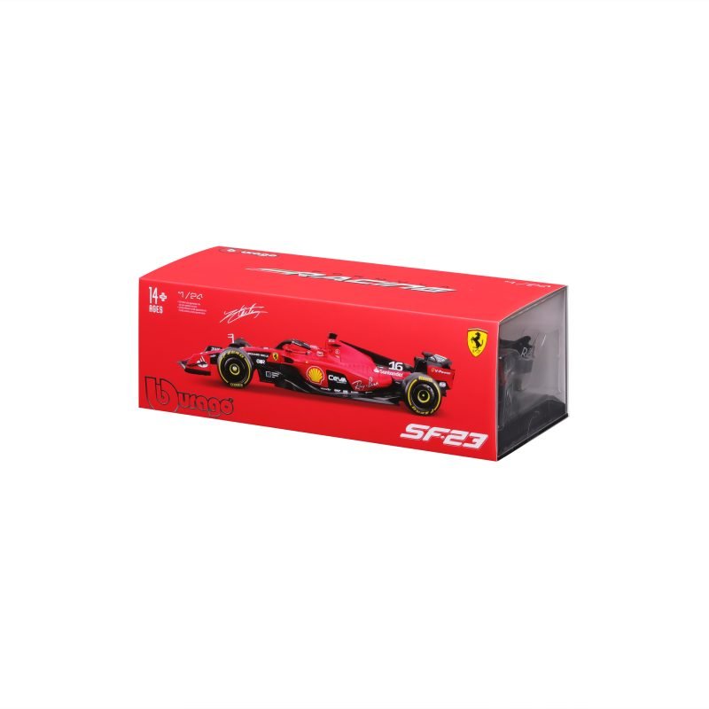Auto Bburago F1 Ferrari SF-23 2023 a Escala 1:24 - Leclerc #16 - Image 6