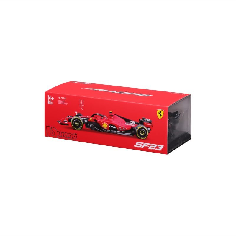 Auto Bburago F1 Ferrari SF-23 2023 a Escala 1:24 - Sainz #55 - Image 5