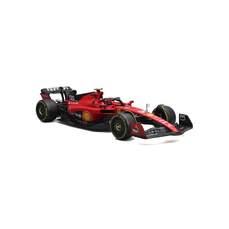 Auto Bburago F1 Ferrari SF-23 2023 a Escala 1:24 - Sainz #55 - Image 3