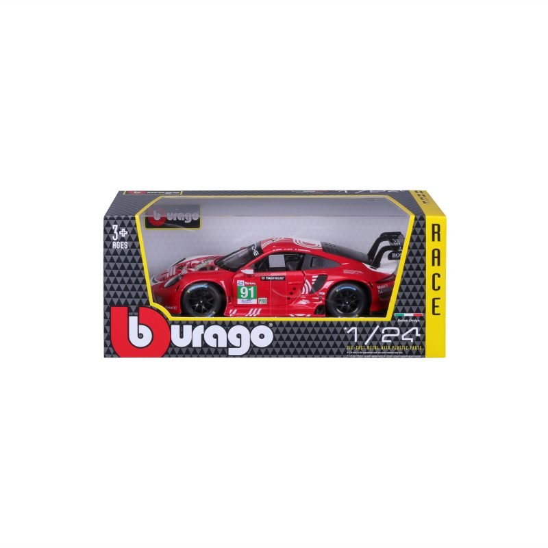 Porsche 911 Rsr Le Mans 2020 a Escala 1:24 color rojo/blanco - Image 5
