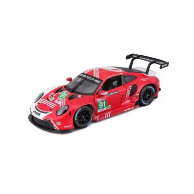 Auto Porsche 911 Rsr Le Mans 2020 a Escala 1:24 color rojo/blanco