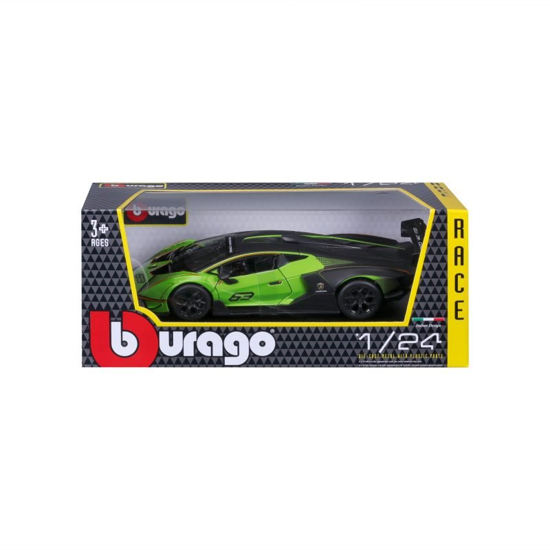 Auto Lamborghini Essenza Scv12 a Escala 1:24 color verde/negro - Image 7
