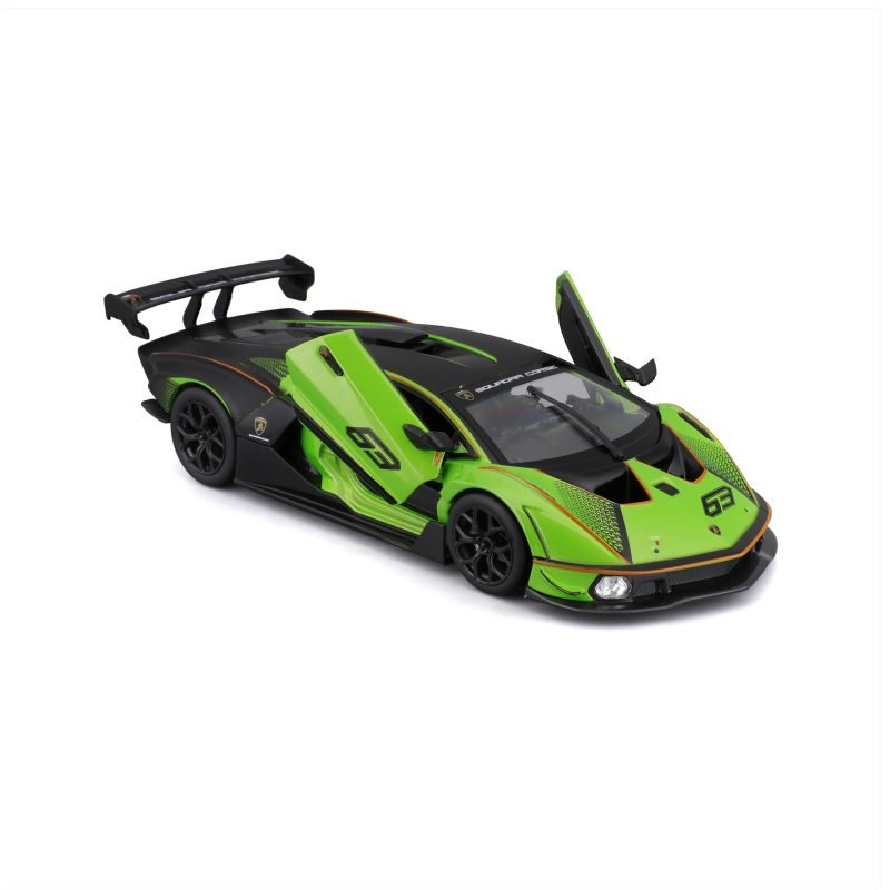 Auto Lamborghini Essenza Scv12 a Escala 1:24 color verde/negro - Image 5