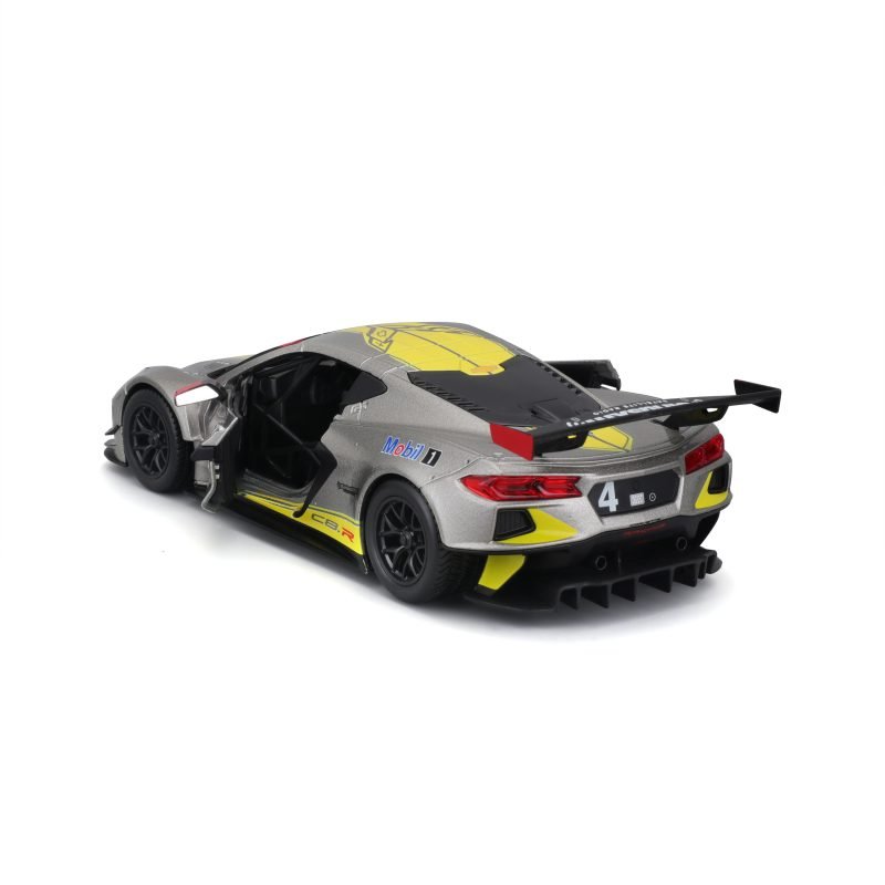 Auto Chevrolet Corvette C8r 6.2 L V8 2020 a Escala 1:24 color gris - Image 3