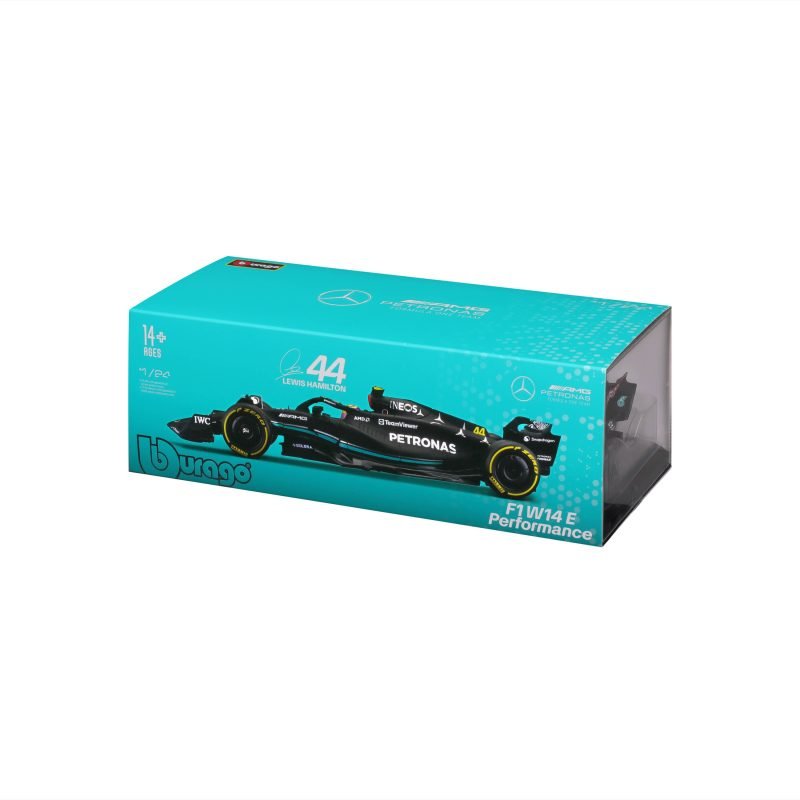 Auto Bburago F1 Race Mercedes W14 2023 a Escala 1:24 con Conductor - Hamilton #44 - Image 5