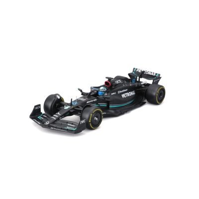Auto Bburago F1 Race Mercedes W14 2023 a Escala 1:24 con Conductor - Russell #63