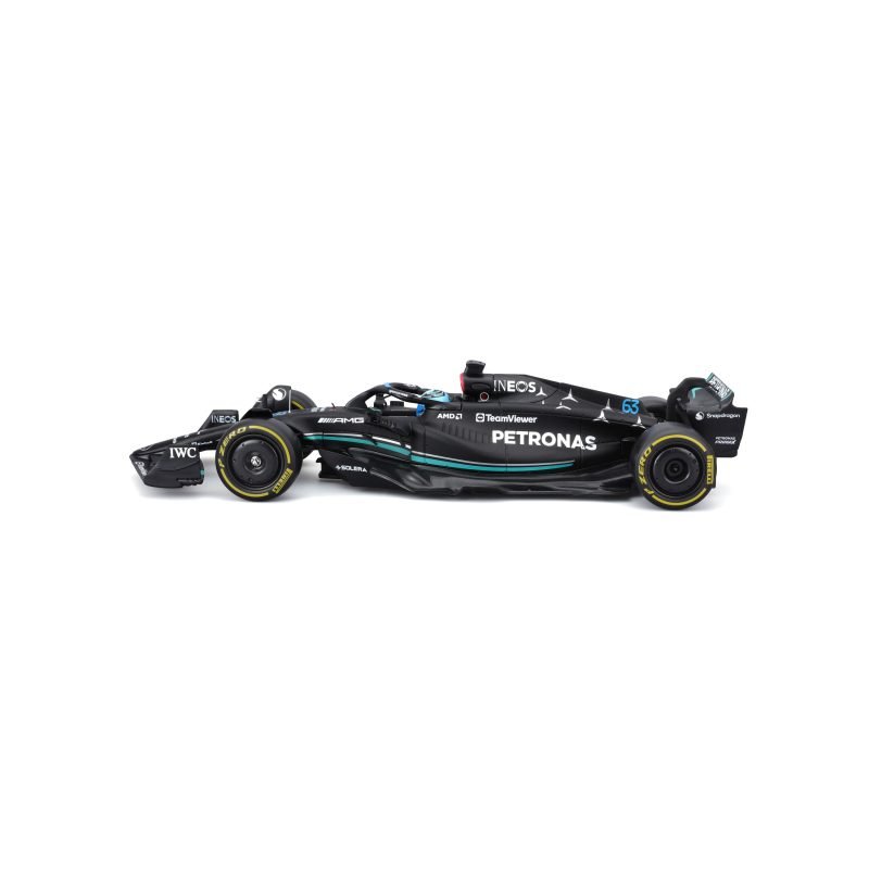 Auto Bburago F1 Race Mercedes W14 2023 a Escala 1:24 con Conductor - Russell #63 - Image 4