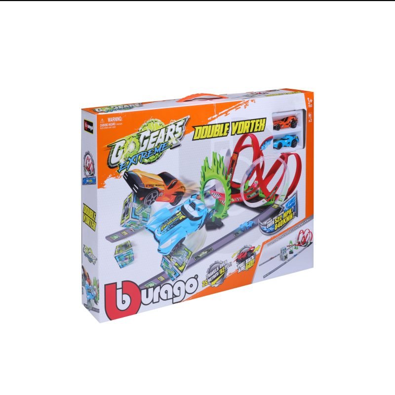 Pista Double Vortex Bburago "Go Gears Extreme" color rojo - Image 6