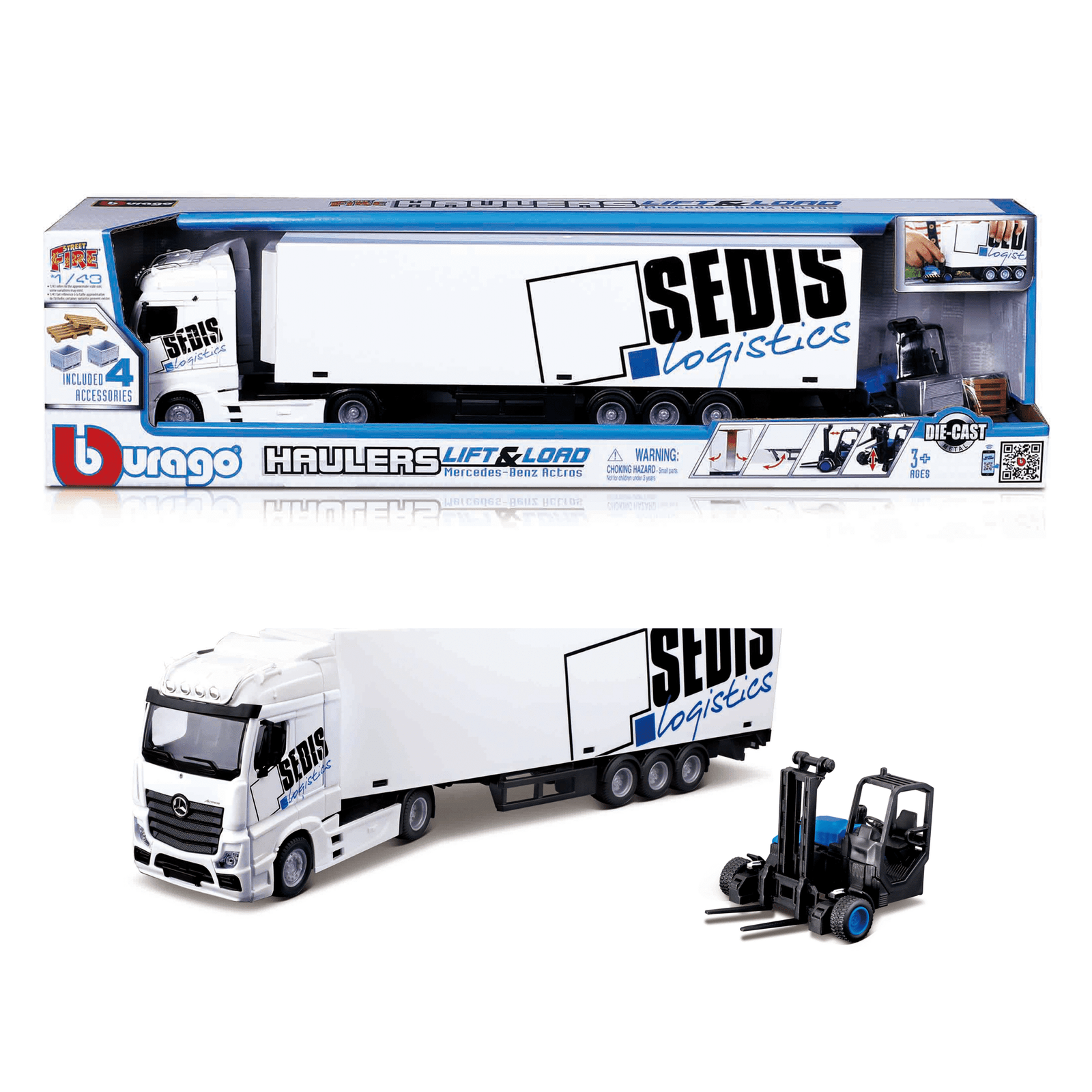 Trailer Mercedes Benz Actros con montacargas