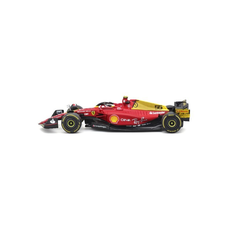 Auto Bburago Ferrari F1-75 Monza 2022 a Escala 1:43 - #55 Carlos Sainz - Image 3