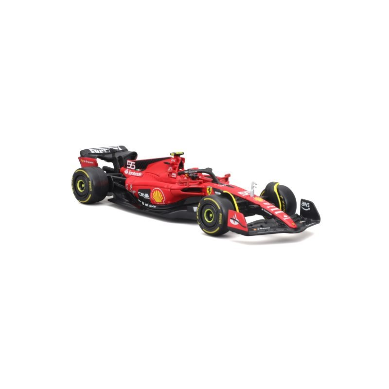 Auto F1 SFR Ferrari Team Race Car 2023 con Conductor a Escala 1:43 – Sainz #55 - Image 3