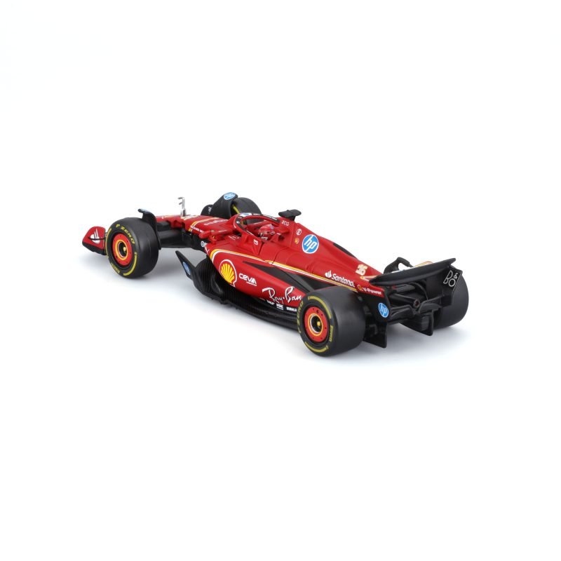 Auto SFR Ferrari SF-24 (2024) F1 con casco a Escala 1:43 - Leclerc #16 - Image 4