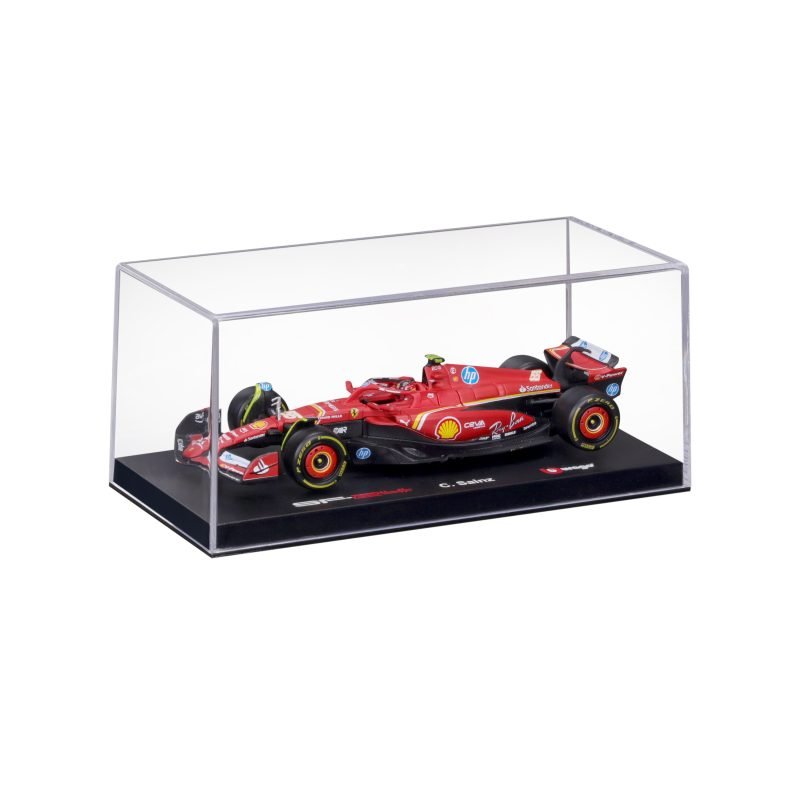 Auto Bburago F1 Ferrari SF-24 2024 a Escala 1:43 con casco - #55 Sainz - Image 4