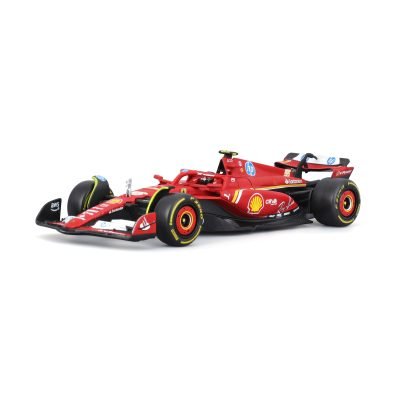 Auto Bburago F1 Ferrari SF-24 2024 a Escala 1:43 con casco - #55 Sainz