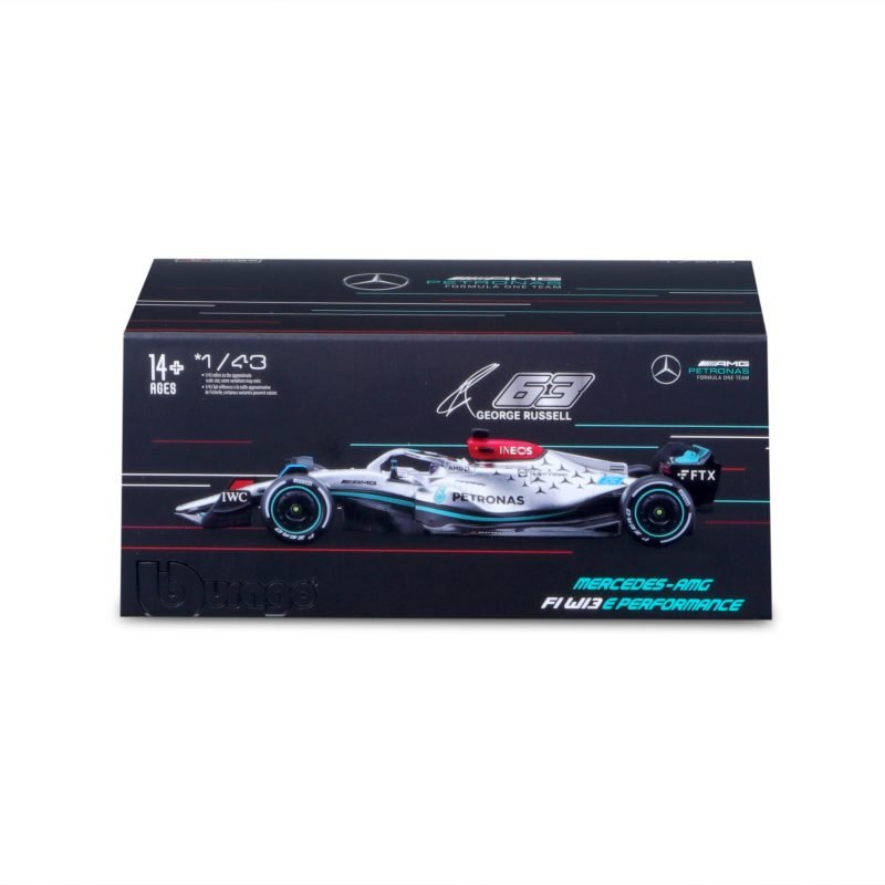 Auto Bburago F1 W13 Mercedes Amg a Escala 1:43 - #63 Russell - Image 6