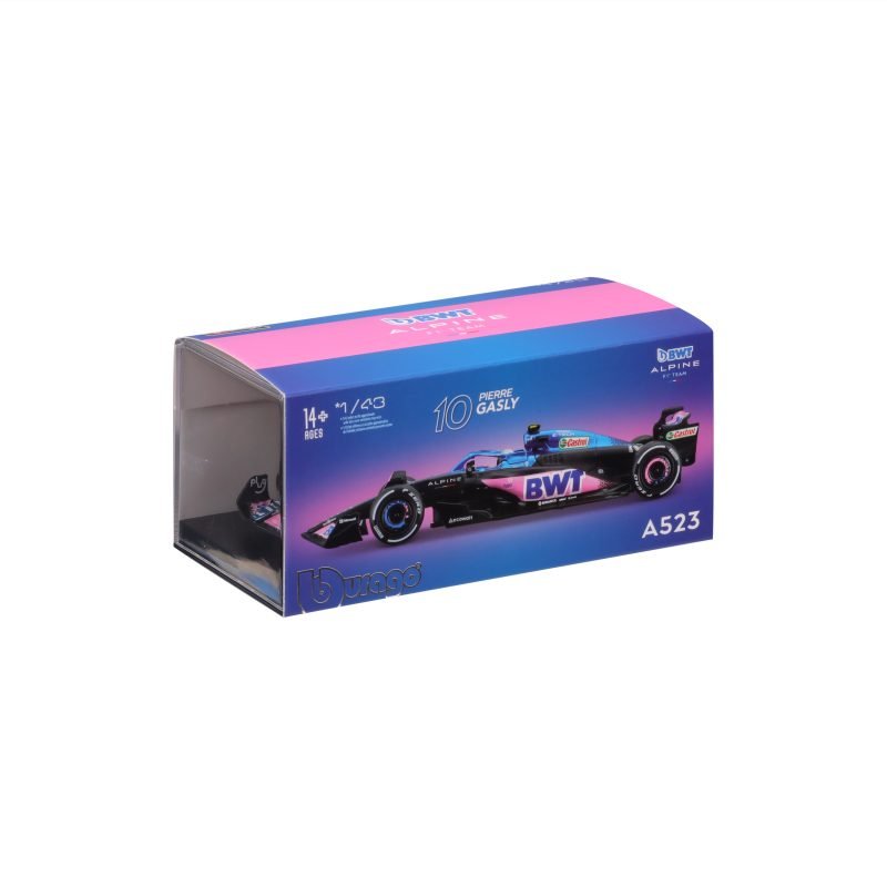 Auto Bburago F1 Race BWT Alpine F1 Team A523 2023 con Conductor a Escala 1:43 - Gasly #10 - Image 6