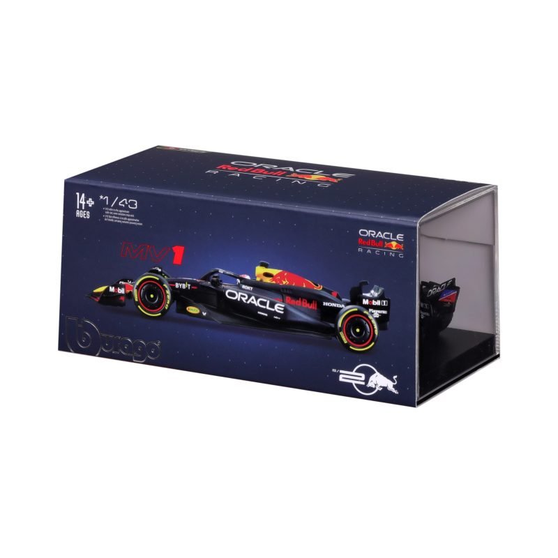 Auto Bburago F1 Race Oracle Red Bull RB20 2024 a Escala 1:43 con casco - Max Verstappen #1 - Image 5