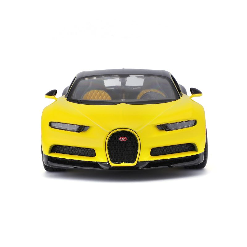 Maisto 31514 Bugatti Chiron Amarillo y Negro Modelo 1/24 de Coche_0