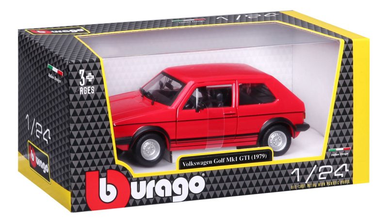 Burago Auto Volkswagen Golf Mk1 Gti (1979) A Escala 1:24_9