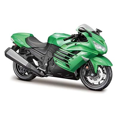 Tobar Maisto Kawasaki Ninja ZX-14R - Kit de modelo fundido a presión para moto Build-It-Yourself - Escala 1:12_0