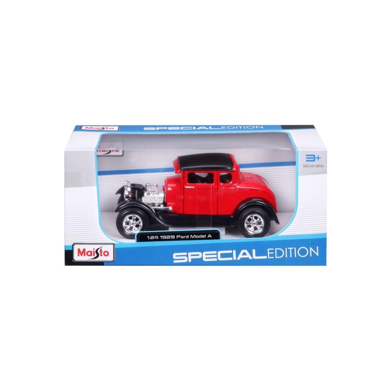 Auto Ford Model a Escala 1:24 color rojo - Image 6