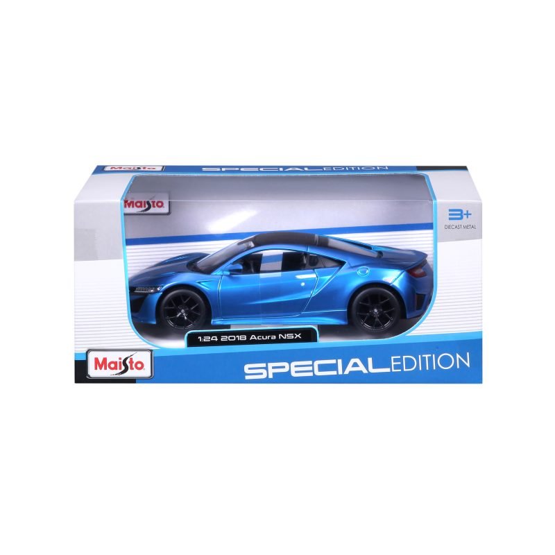 Auto Acura Nsx 2017 a Escala 1:24 color azul acero - Image 3