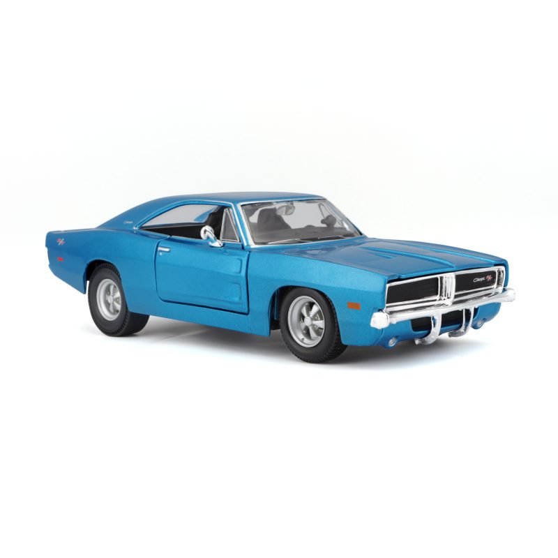 Auto Dodge Charger Edición Especial 1969 Maisto a Escala 1:25 color azul - Image 2