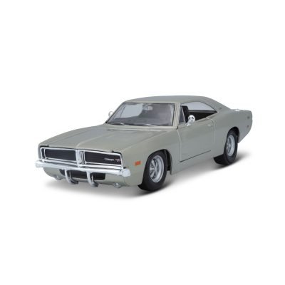 Auto Dodge Charger Edición Especial 1969 Maisto a Escala 1:25 color plateado