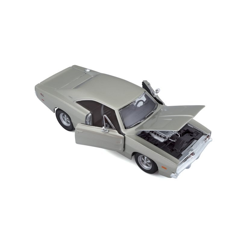Auto Dodge Charger Edición Especial 1969 Maisto a Escala 1:25 color plateado - Image 4