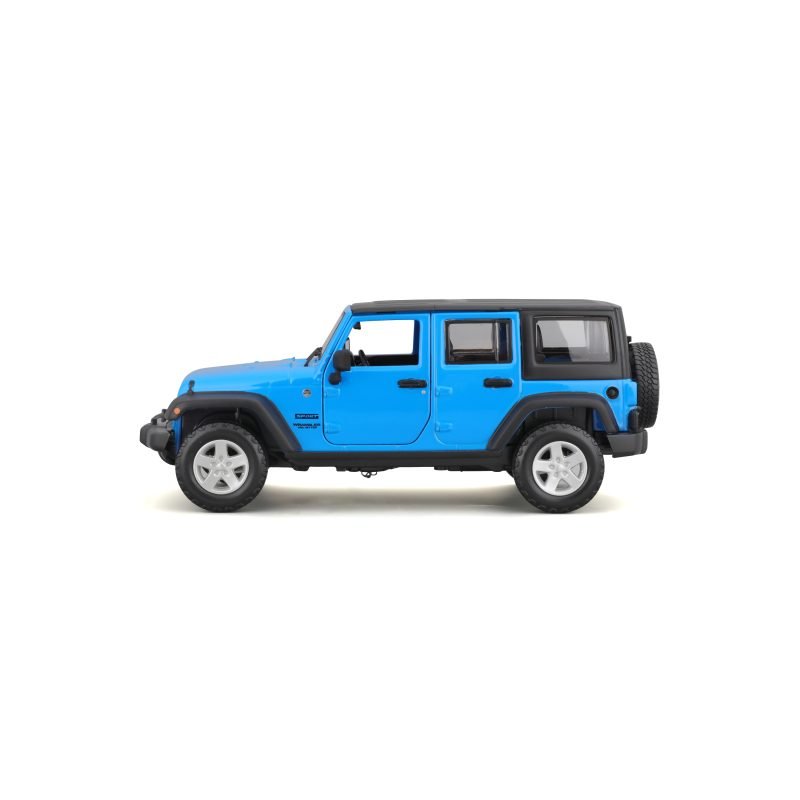 Camioneta Jeep Wrangler Unlimited 2015 Maisto a Escala 1:24 color azul - Image 3