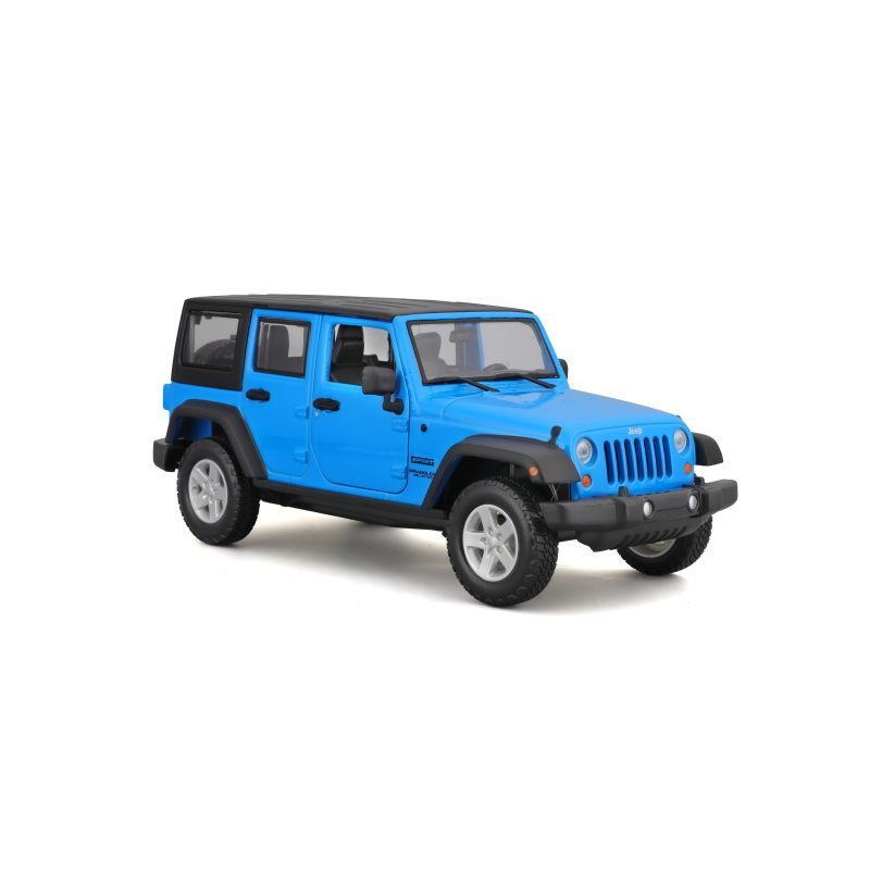 Camioneta Jeep Wrangler Unlimited 2015 Maisto a Escala 1:24 color azul - Image 2