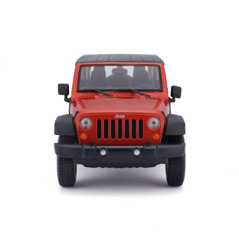 Camioneta Jeep Wrangler Unlimited Sport 2015 a Escala 1:24 color naranja - Image 2