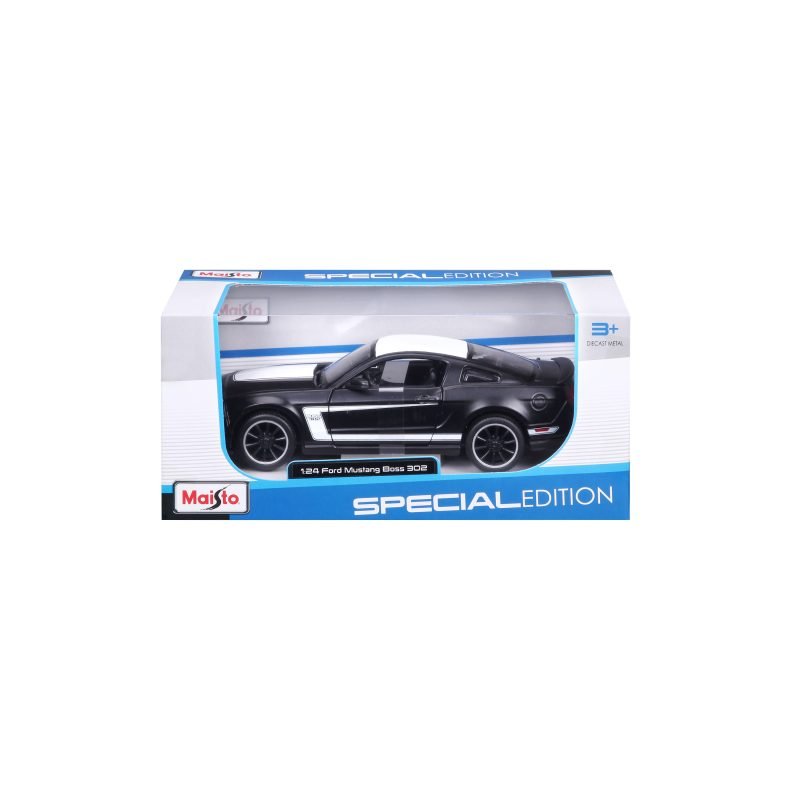 Auto Ford Mustang Boss 302 2012 Maisto a Escala 1:24 color negro - Image 6