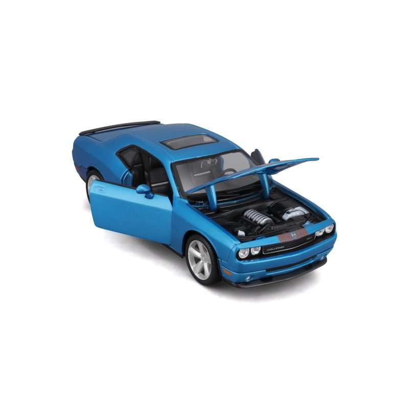 Auto Dodge Challenger SRT8 2008 Maisto a escala 1:24 color azul - Image 4