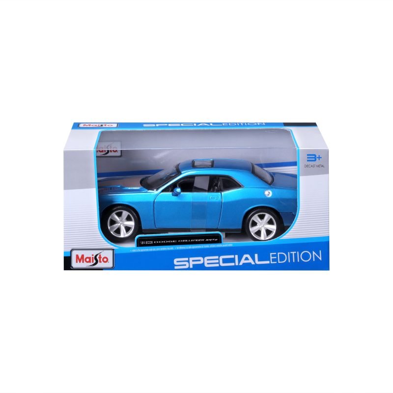 Auto Dodge Challenger SRT8 2008 Maisto a escala 1:24 color azul - Image 6
