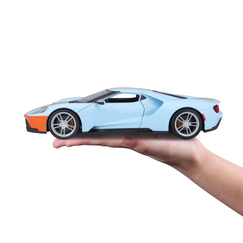 Auto Ford Gt 2019 a Escala 1:18 color azul/naranja - Image 5