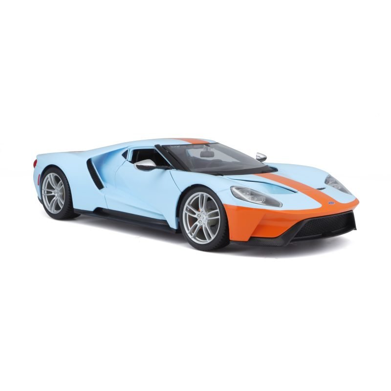 Auto Ford Gt 2019 a Escala 1:18 color azul/naranja - Image 2