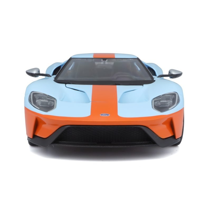 Auto Ford Gt 2019 a Escala 1:18 color azul/naranja - Image 4