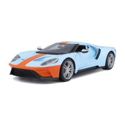 Auto Ford Gt 2019 a Escala 1:18 color azul/naranja