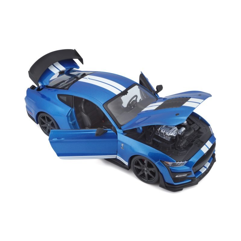 Mustang Shelby Gt500 2020 a Escala 1:18 color azul - Image 4