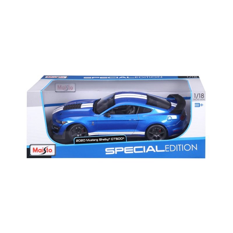 Mustang Shelby Gt500 2020 a Escala 1:18 color azul - Image 6