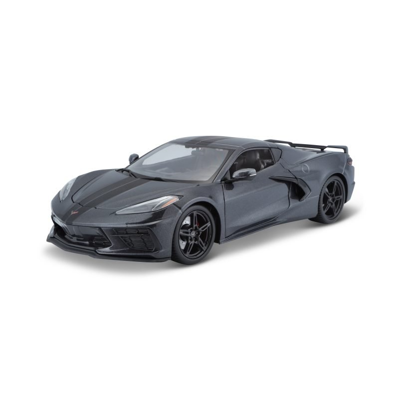 Auto Chevrolet Corvette Stingray Z51 Edición Especial 2020 a Escala 1:18 color gris - Image 7