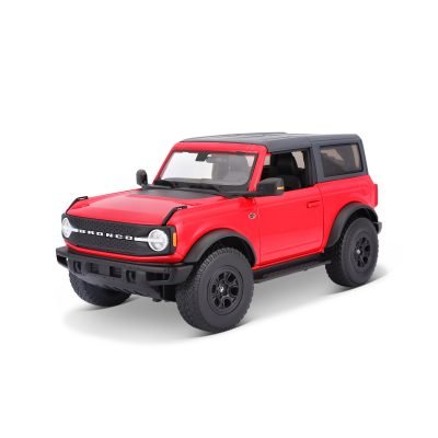 Camioneta Ford Bronco Wildtrak Maisto a Escala 1:18 color rojo